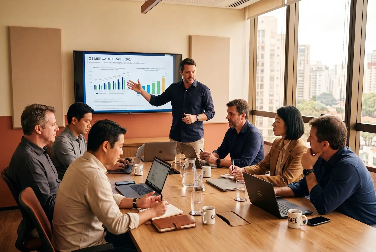 Líderes e gerentes em sessão de Panorama IA para Líderes